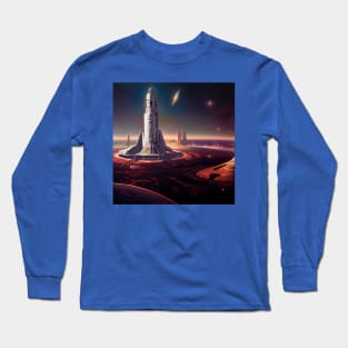 Interplanetary Spaceport Long Sleeve T-Shirt